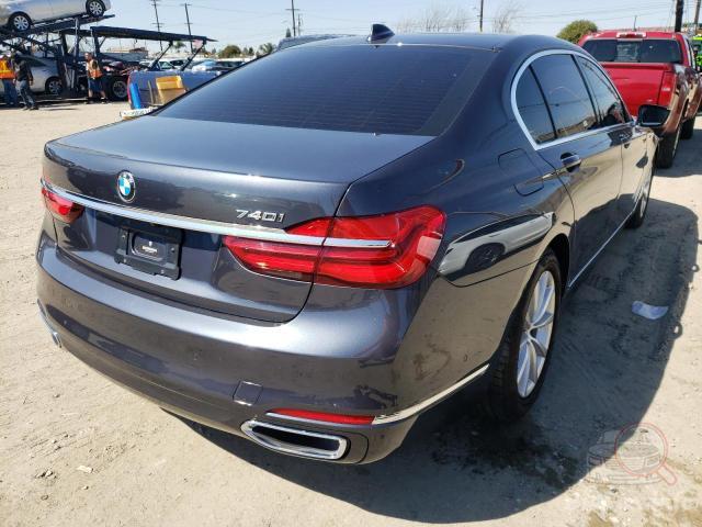 BMW 740I 2018 GRAY vin: WBA7E2C5XJG742141